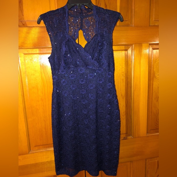 Occasion Lace and Sequin Mini Dress - Picture 1 of 4